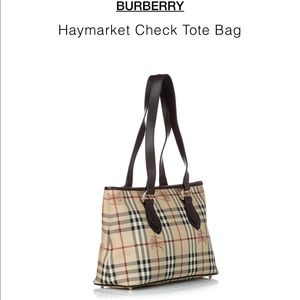 Haymarket Check Medium Regent Tote Bag gently used